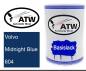 Preview: Volvo, Midnight Blue, 604: 500ml Lackdose, von ATW Autoteile West.